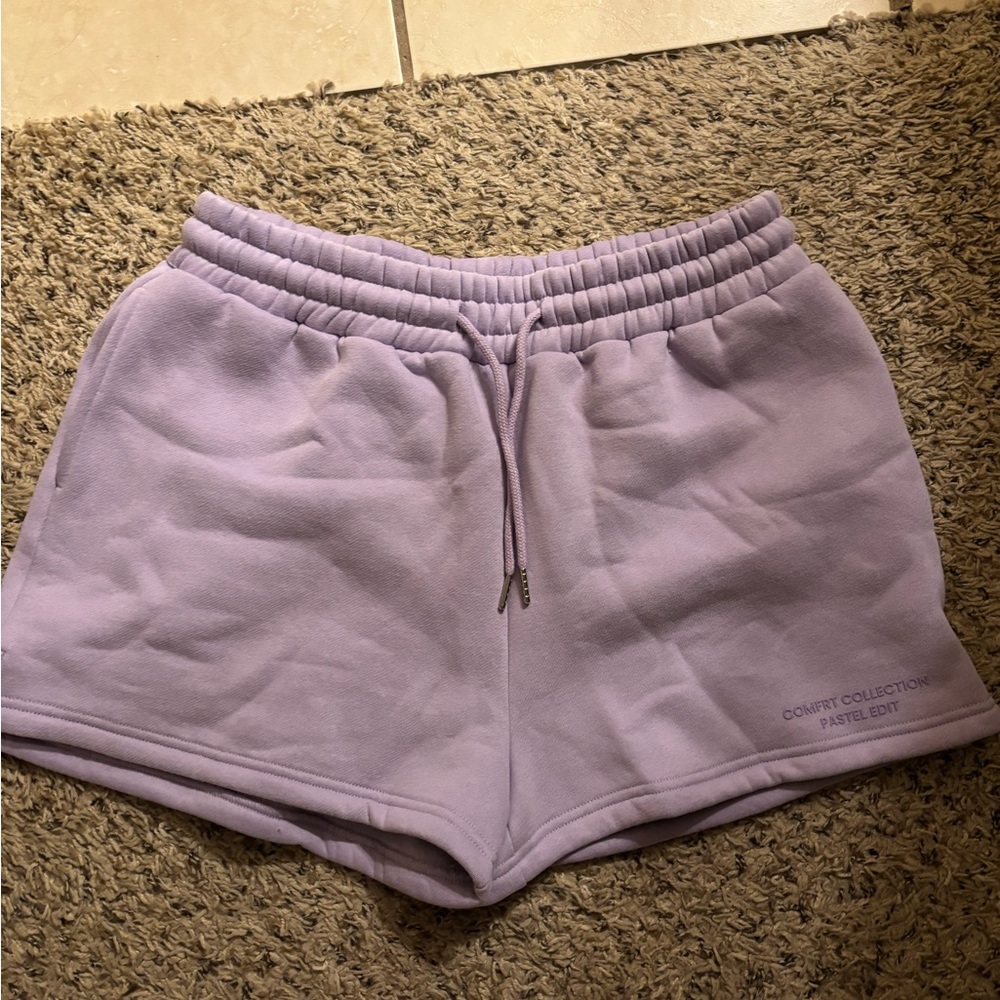 Comfrt Collections Women's Pastel Edit Sweat Shorts - Lavender